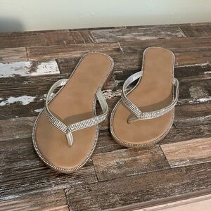 Elegant Silver Women's Sandals